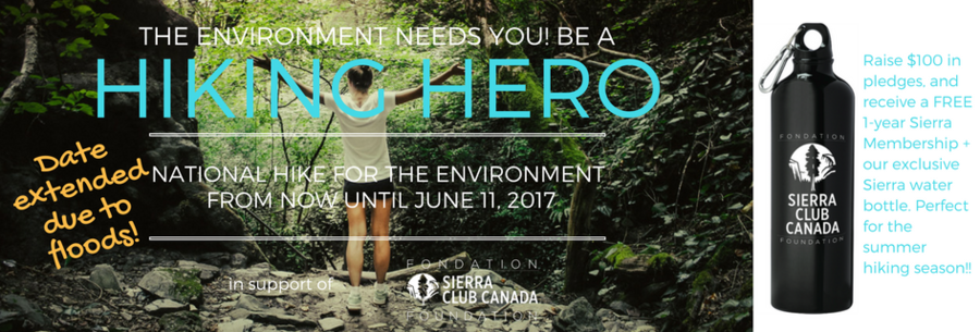 The environment needs you! Be a Hiking Hero!