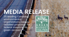 25 leading Canadian environmental organizations release detailed proposals for federal investments in a green recovery