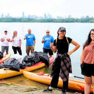 Photo of a Sierra Club Ontario Beach Cleanup. Conservation circular economy right to repair Canada.