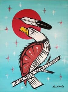 Artwork created by Ringo Fiddler. Miigwetch Ringo.