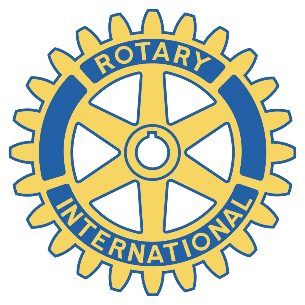 Rotary International Logo. Wild Child kids outdoor education programs in Edmonton, NS, & PEI.