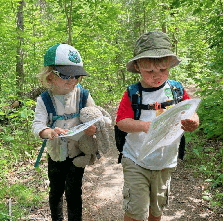 Two children participate in Sierra Club Canada's Wild Child Programs