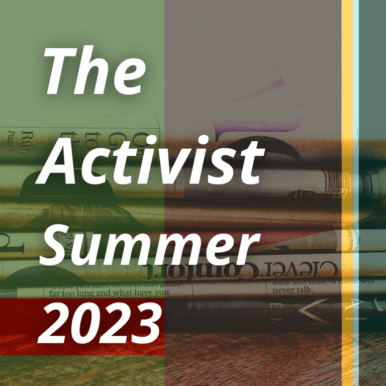 The Activist Summer 2023 Cover