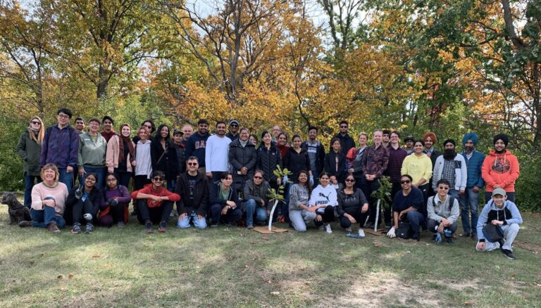 Sierra Club Ontario is a environmental organizations Brampton Ontario. Our group advocates for the Brampton environment and plants trees. View of tree planting volunteers in Brampton. Pages Pauline Thornham Brampton Ontario
