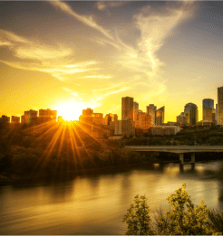 Edmonton at Sunset