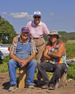 Harold, Ann, and Danny on Art Parnell's Clover Field in 2009 from the post Mother Earth Consciousness