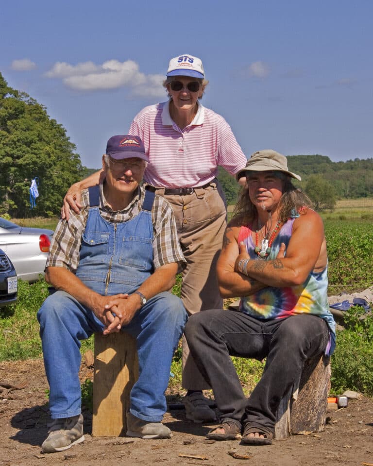 Harold Ann and Danny on Art Parnell's Clover Field in 2009 from the post Mother Earth Consciousness