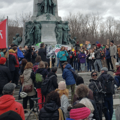 Full Spectrum Resistance Podcast photo of a Earth Day climate march in Montréal