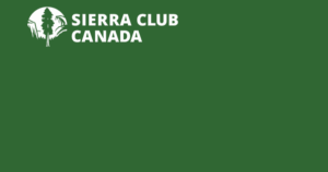 Bottom of Second Page with Green Background and SCC Logo from Sierra Club Canada Gratitude Report Spring 2025