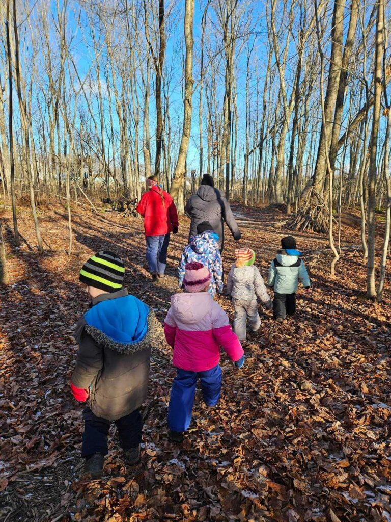 Give Through Life Insurance page Image of Children Taking Part in Wild Child PEI Program from Atlantic Chapter Updates on Wild Child PEI from Sierra Club Canada Gratitude Report Spring 2025