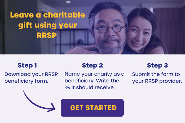 Image Showing Steps to Leaving a Charitable Gift Using Your RRSP