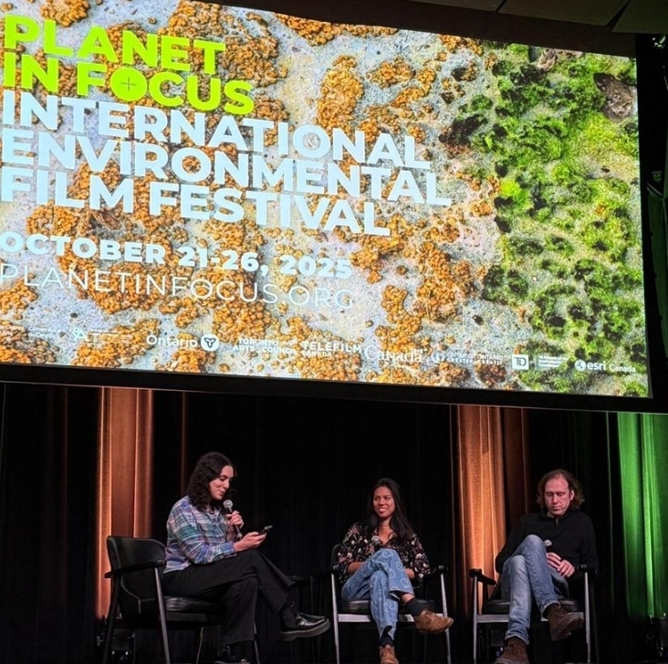 Curating Climate Dr Soren Brothers and Jessica Murray's panel at Planet in Focus Film Fesitival for the Climate in Therapy film screening.