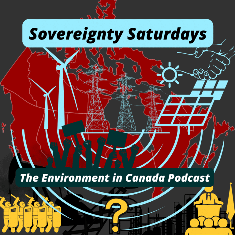 Page Sovereignty Democracy Canada Annexation, Graphic of sovereignty Saturday's subseries showing Canada with renewable energy versus the United states with oil and gas from the