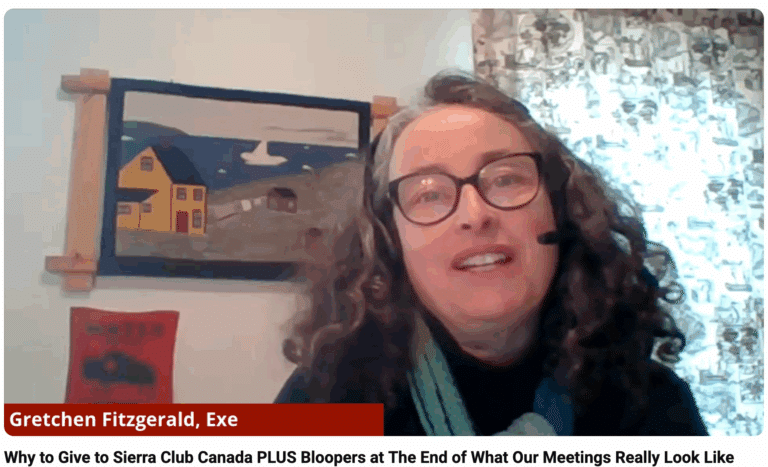 Why Should You Donate to Sierra Club Canada? video of Gretchen Fitzgerald