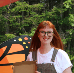 Sierra Youth Despair Hope page, photo of Danielle Romaine at a Let's Plant event