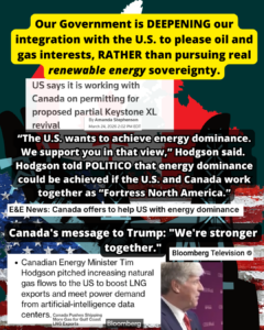 Canadian government is deepening our economic intergration with the U.S. by supplying gas for billionaire AI data centres and kesytone XL Canadian Gas AI Data Centres Keystone XL Fortress North America